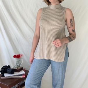 Garnet Hill Sleeveless Sweater